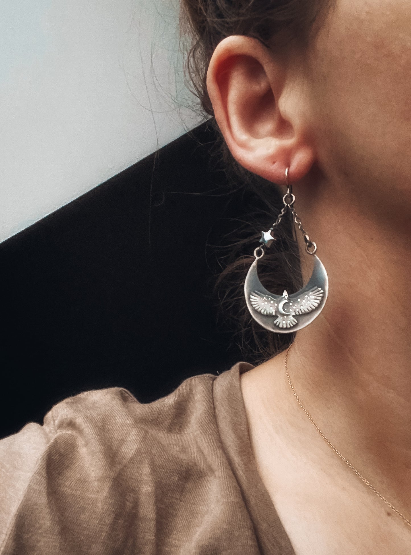 The Ombre Hawk Swing Earrings