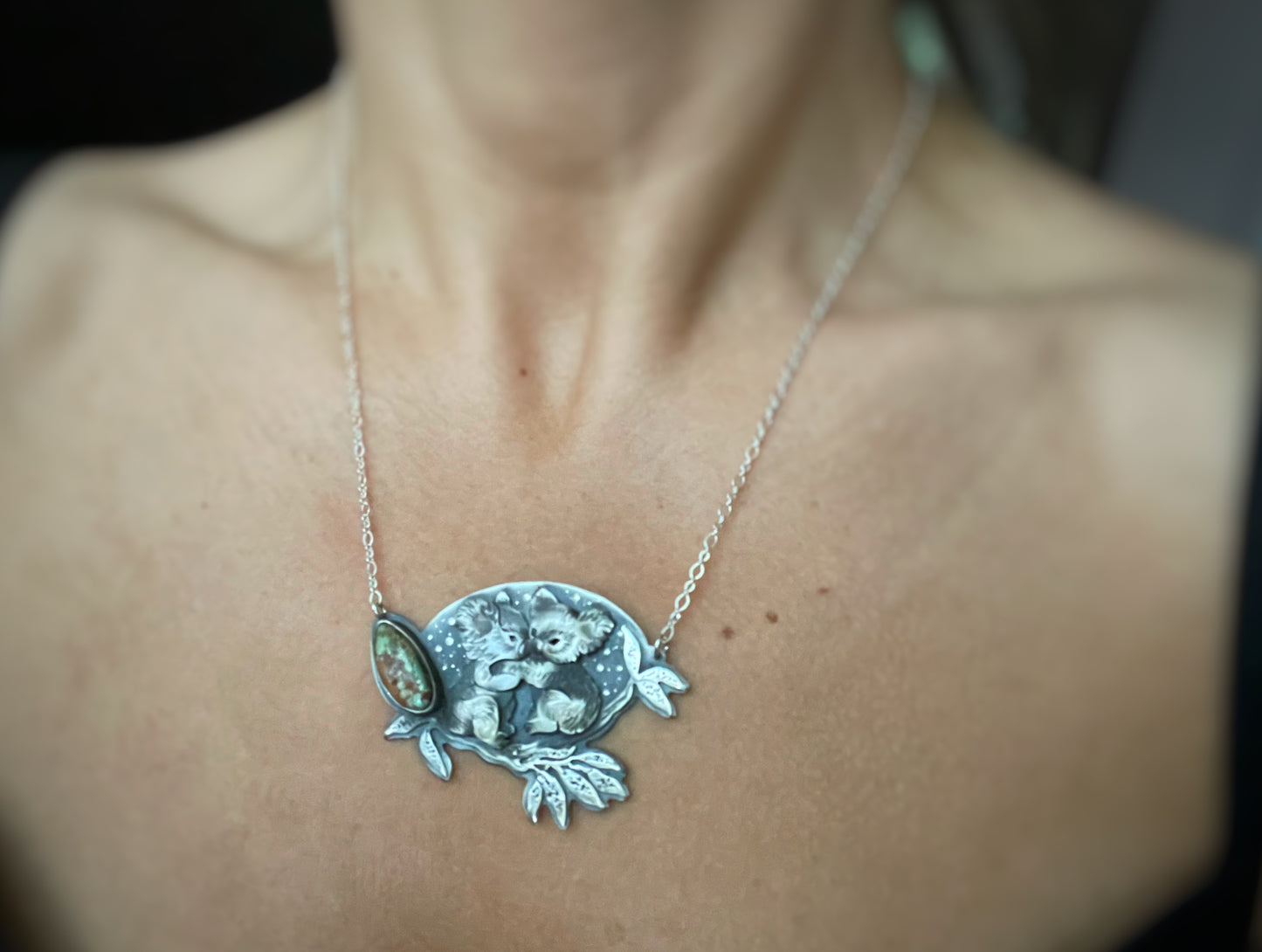 The Koala Bear’s Love - Royston Turquoise Necklace