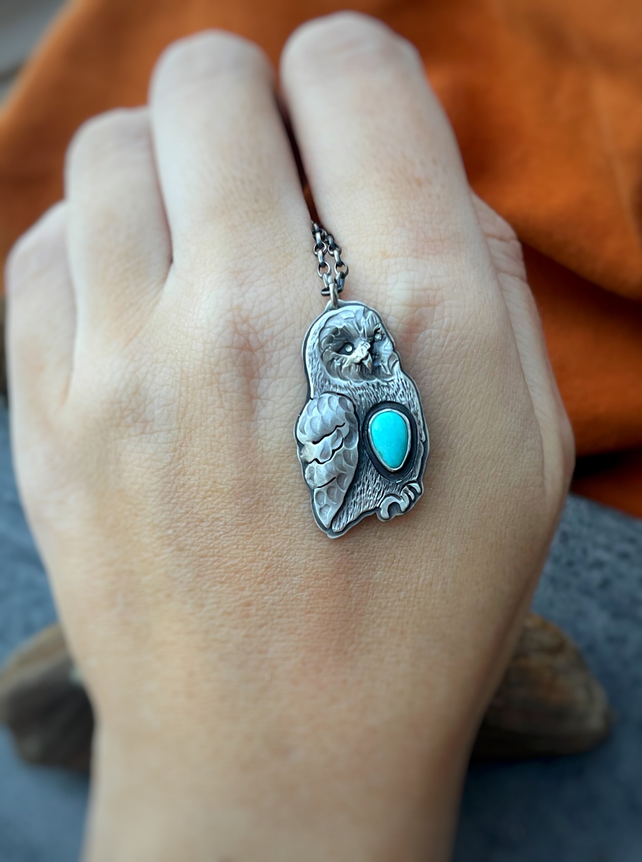 The Turquoise Owl Necklace
