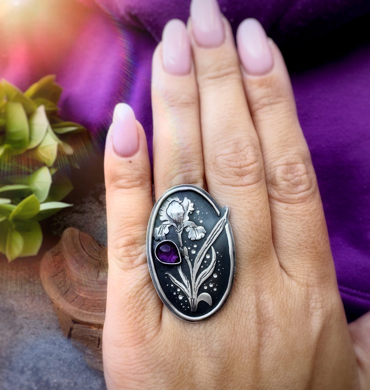 The Iris Ring - Amethyst