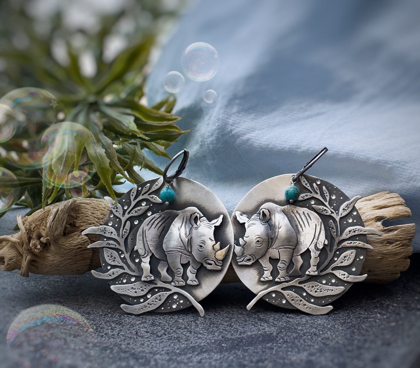 The Rhino Earrings