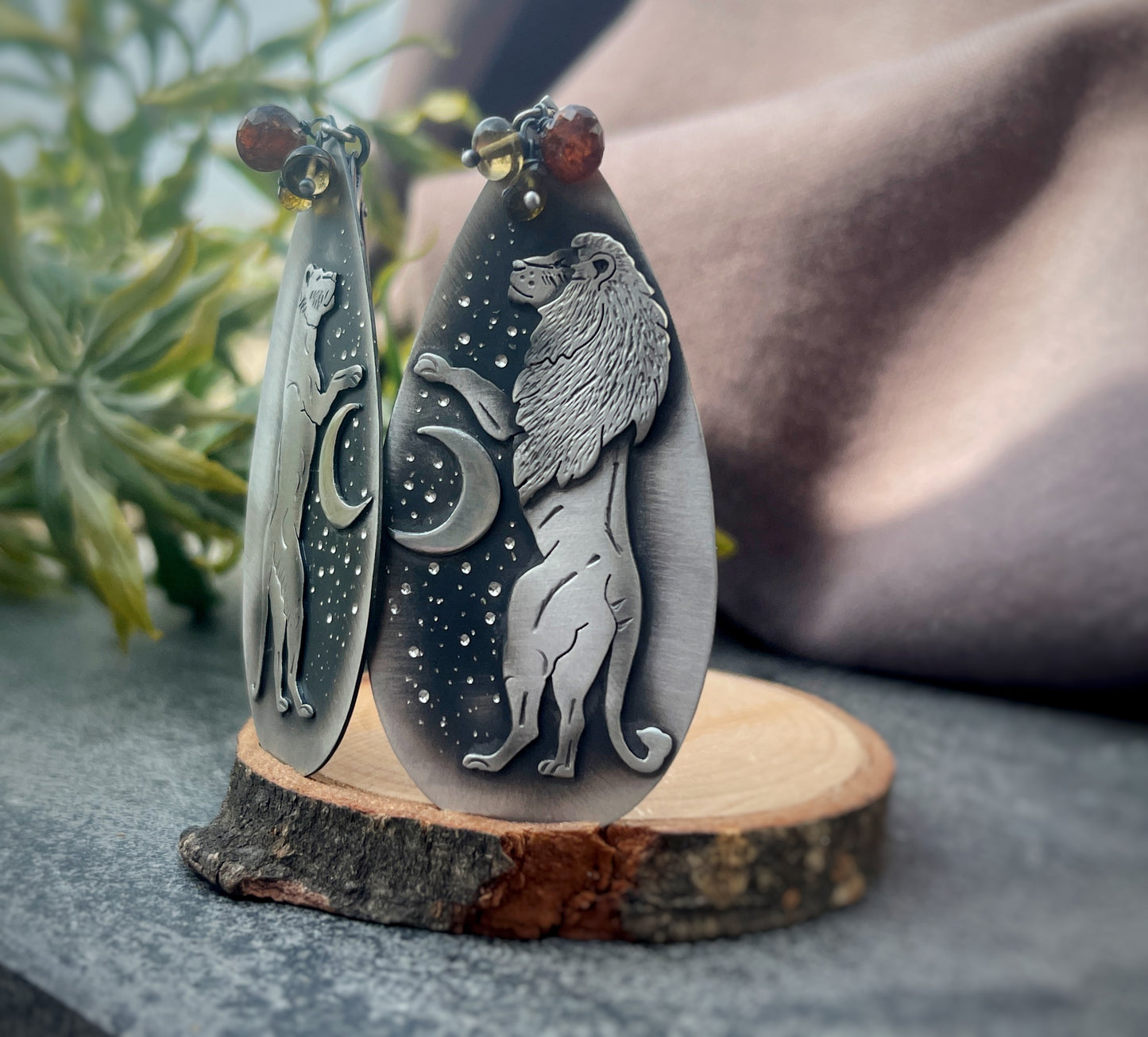 The Lioness & Lion Earrings