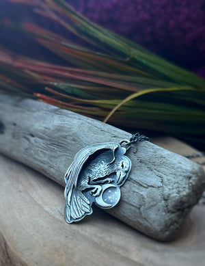 The Raven & The Moon Necklace