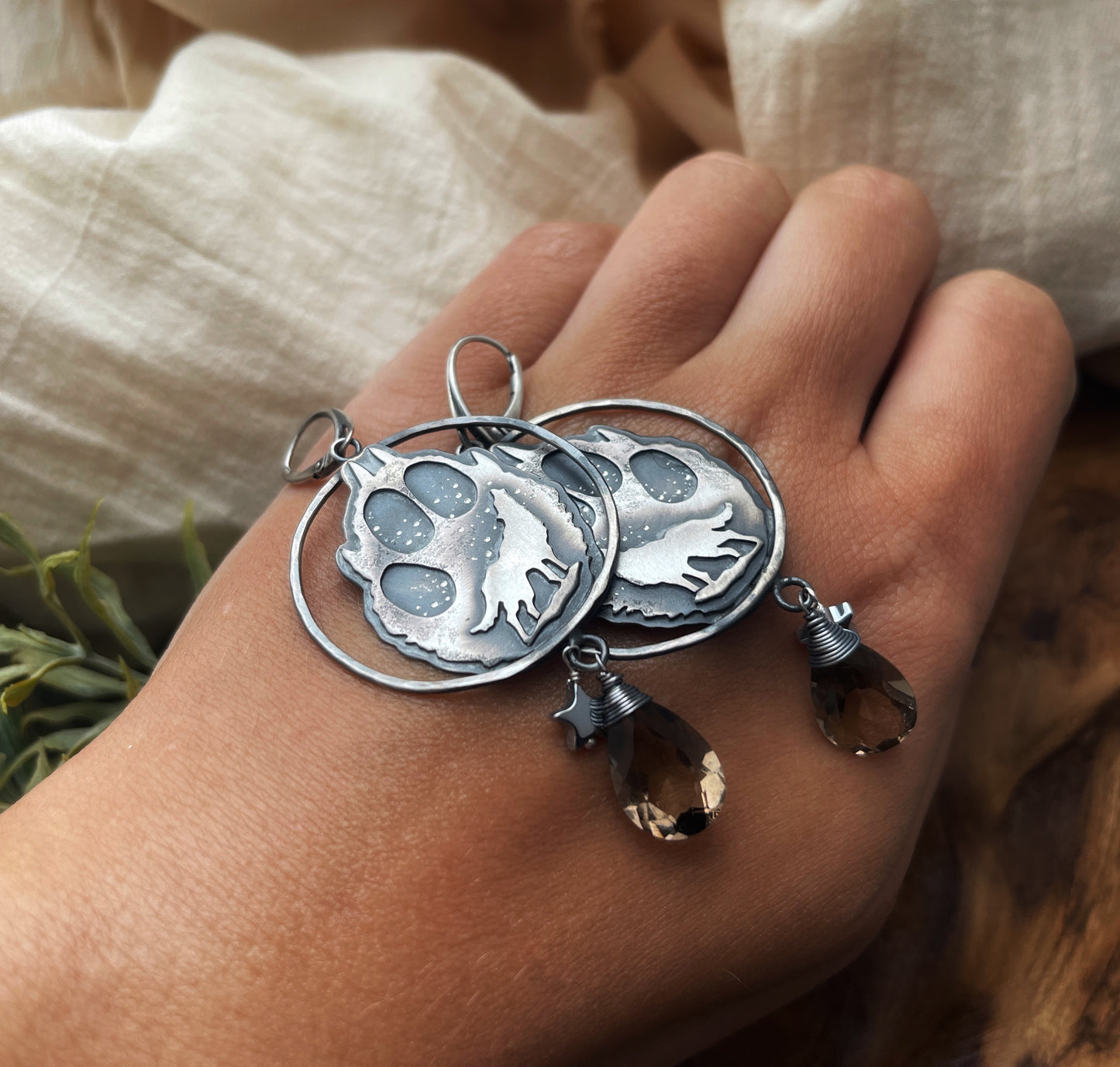 The Wild Wolf Earrings