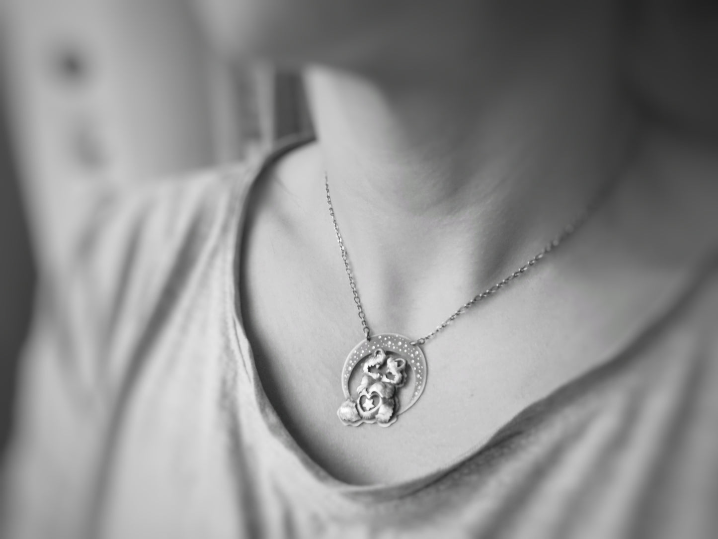The Light Within Us - Raccoon Necklace