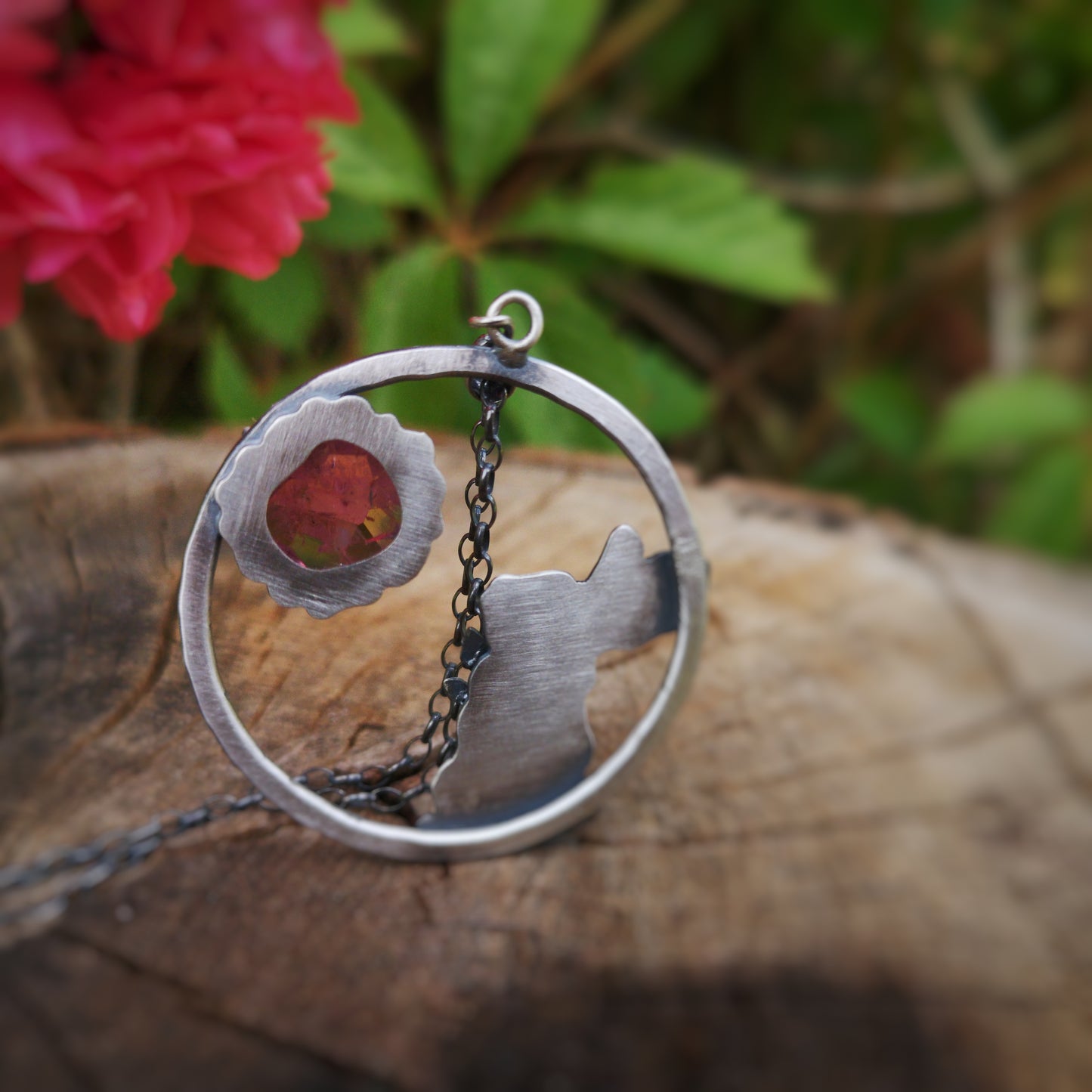 The Loving Rabbit Necklace - Rabbit & Tourmaline