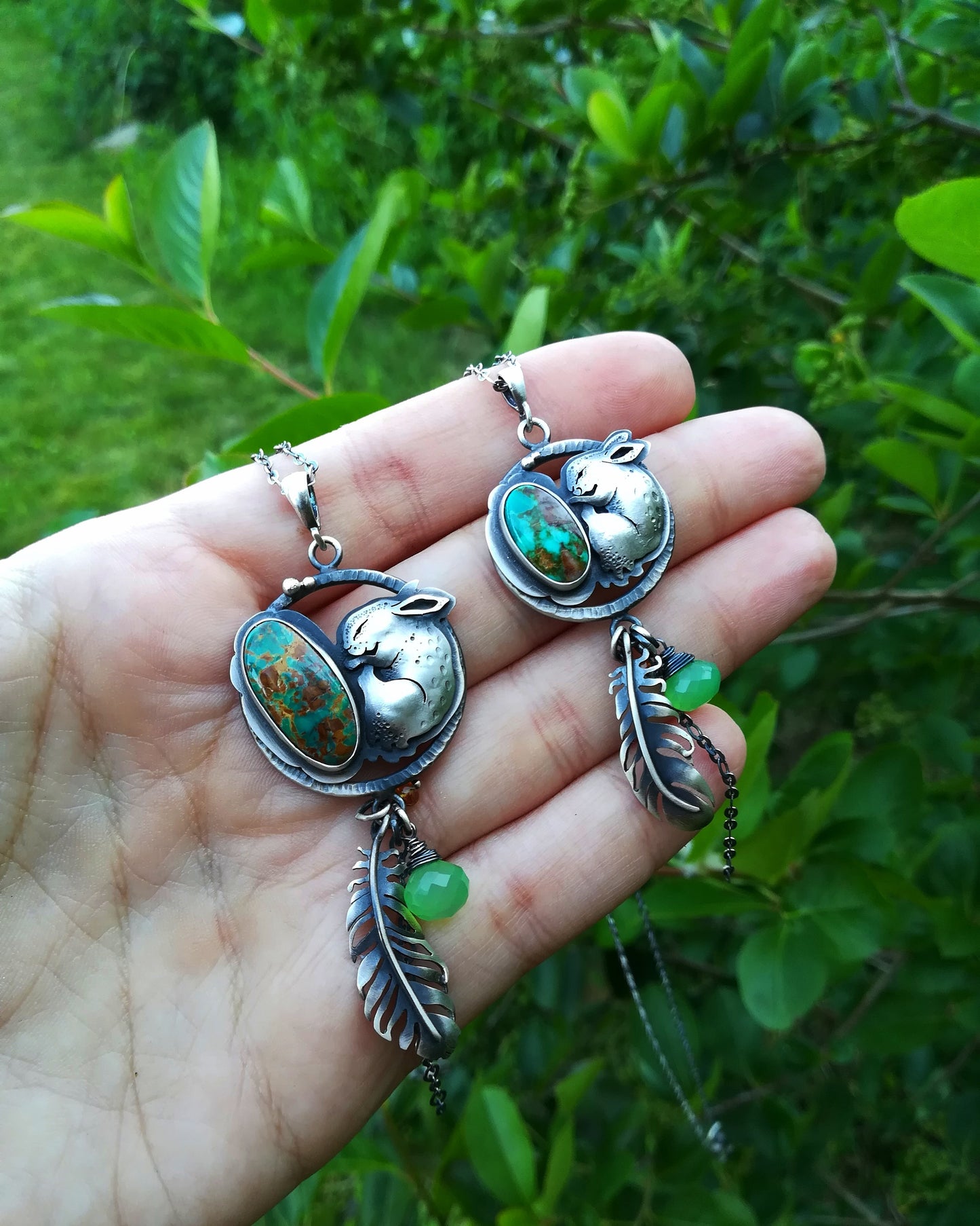 Sleeping Bunny Necklace - Small