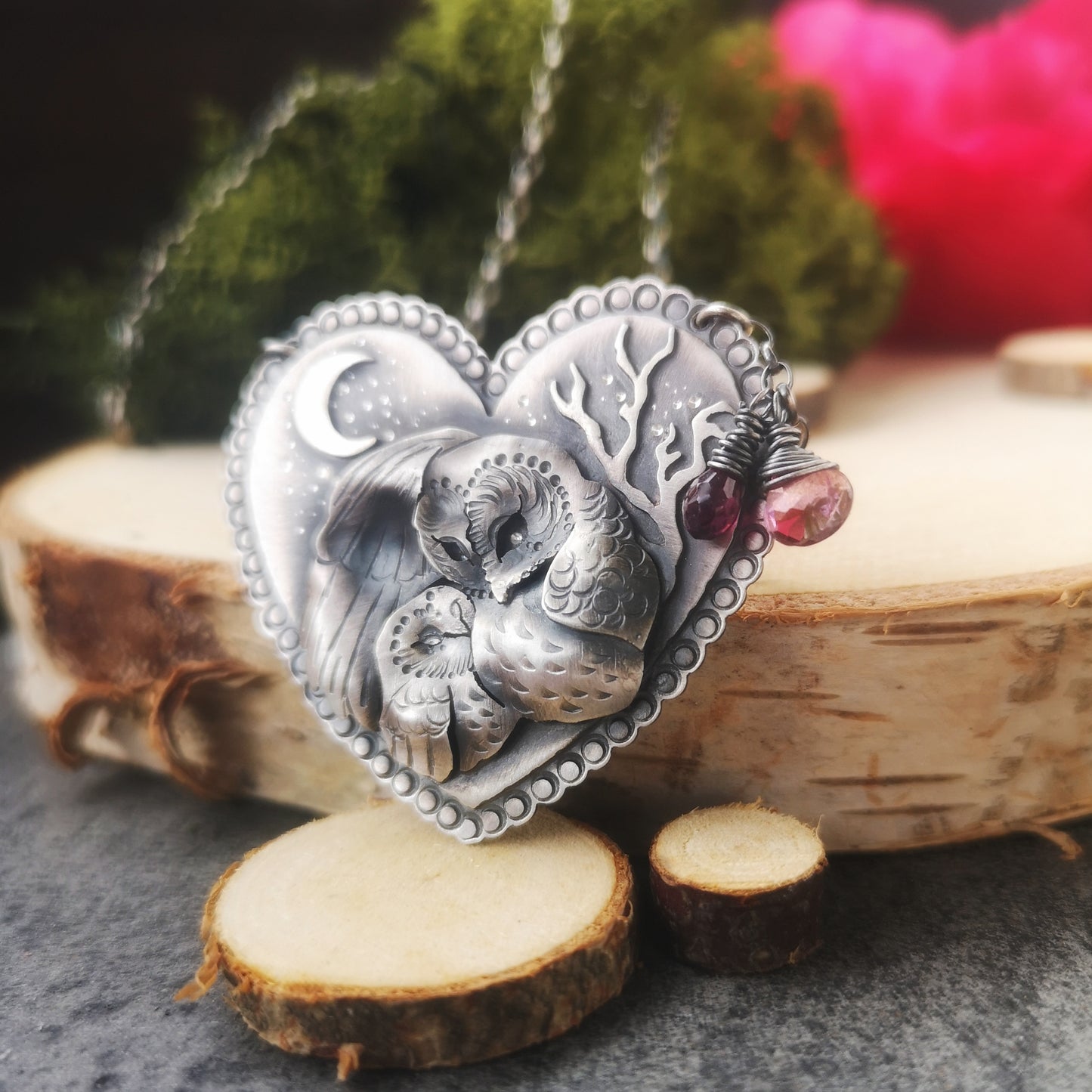 The Mother's Love Necklace - Mama & Baby Owl