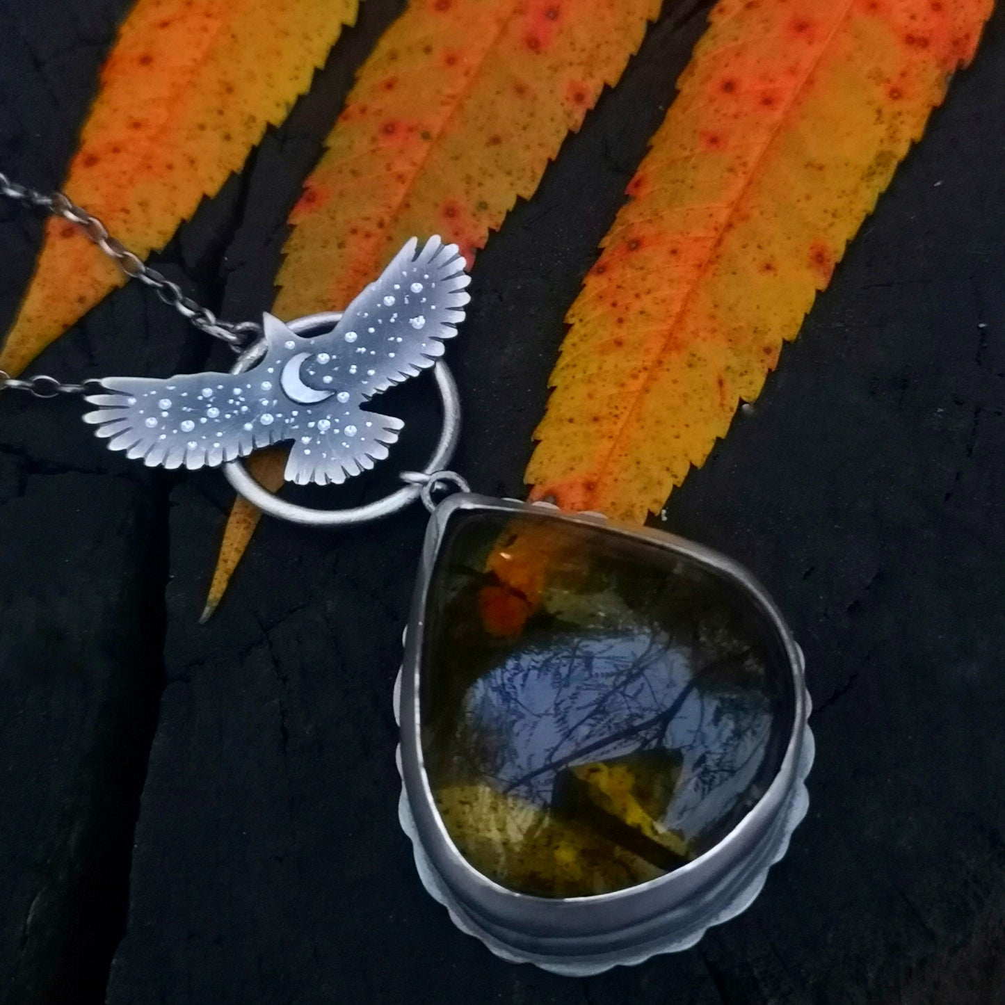 The Amber Hawk Necklace