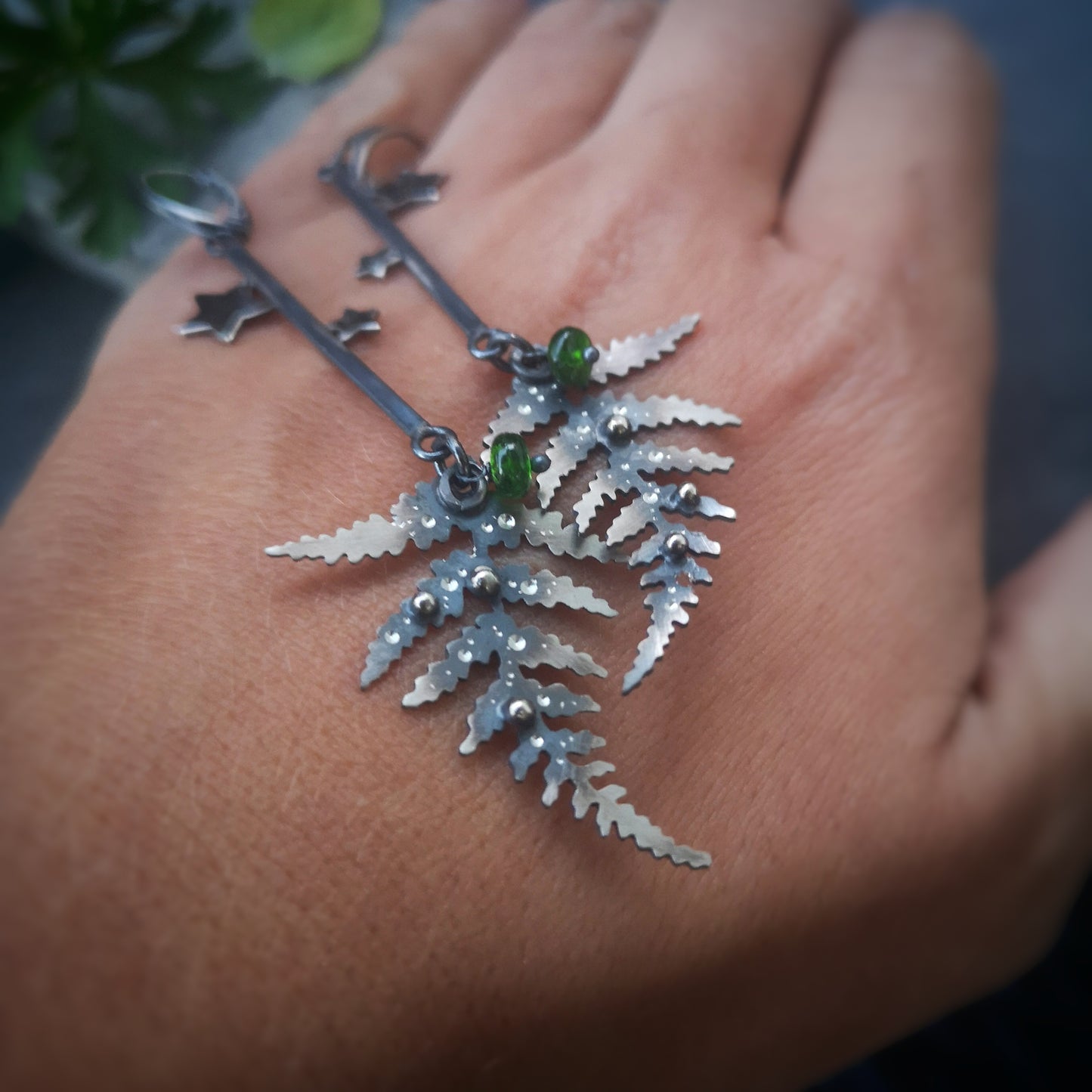 The Fern Glowing Goddess Earrings