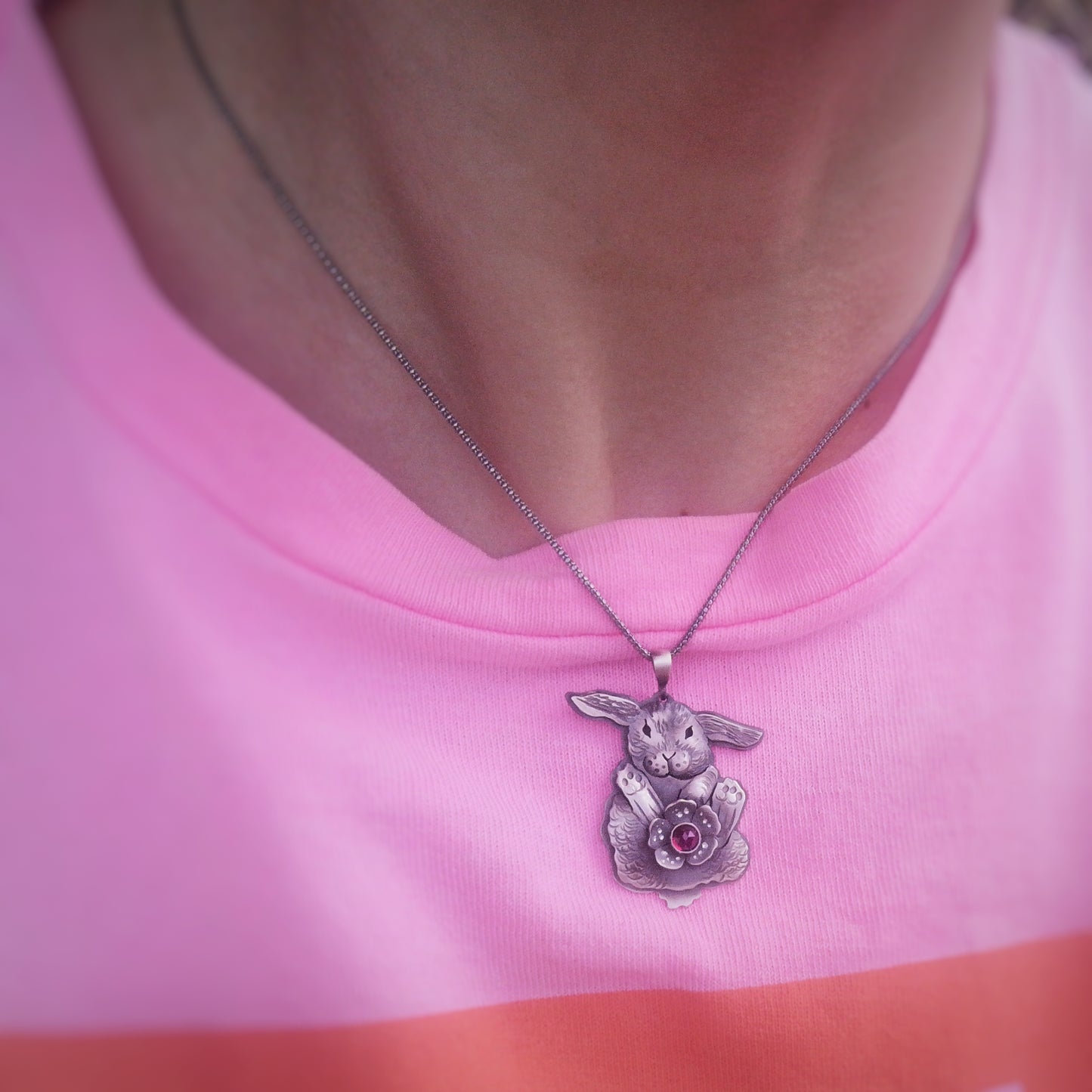 Nature's Whisper - Summer Bunny Necklace