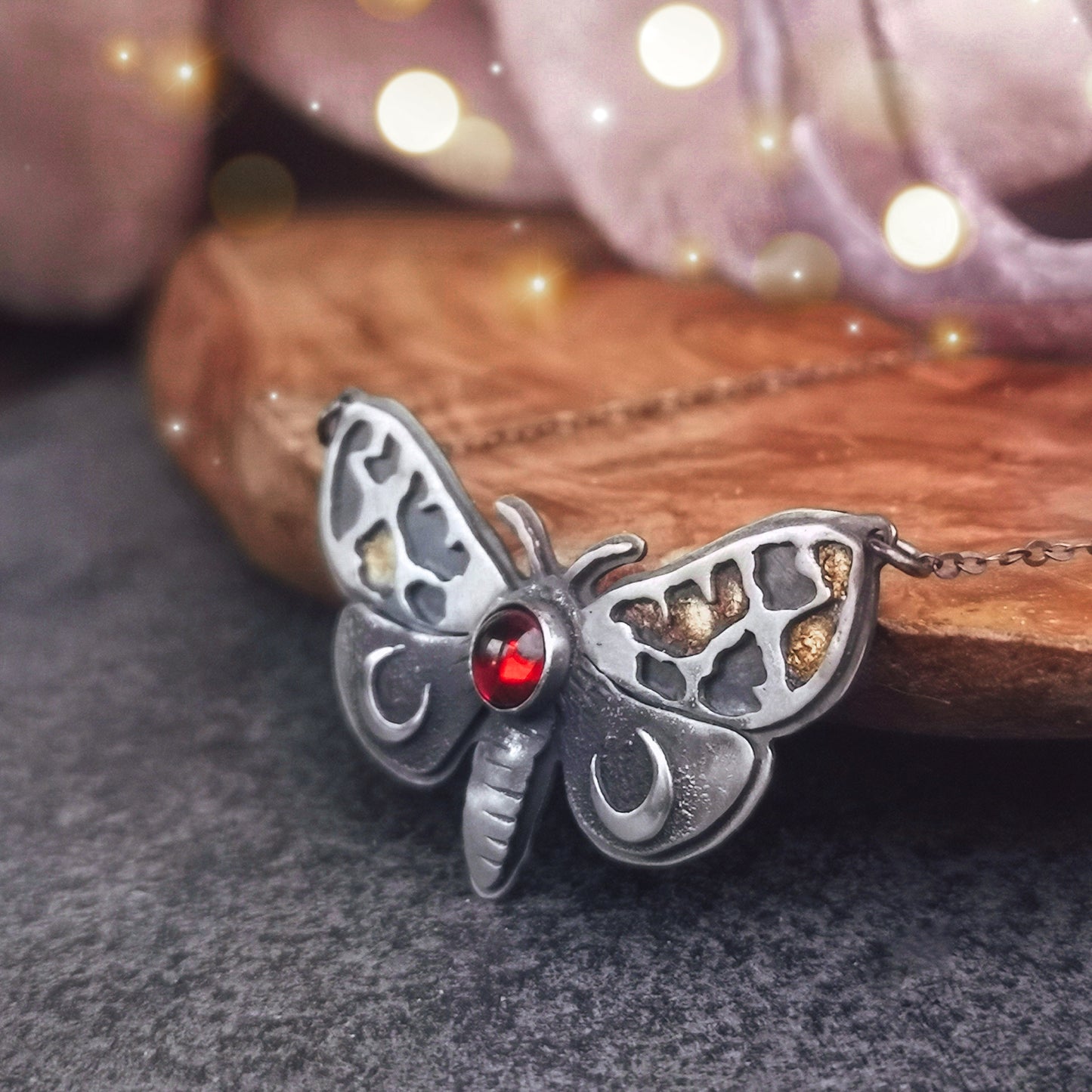 Metamorphosis Necklace - Moth Necklace