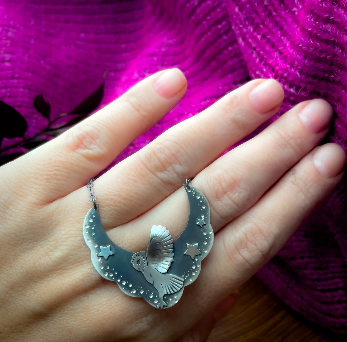 The Night Owl Bib Necklace
