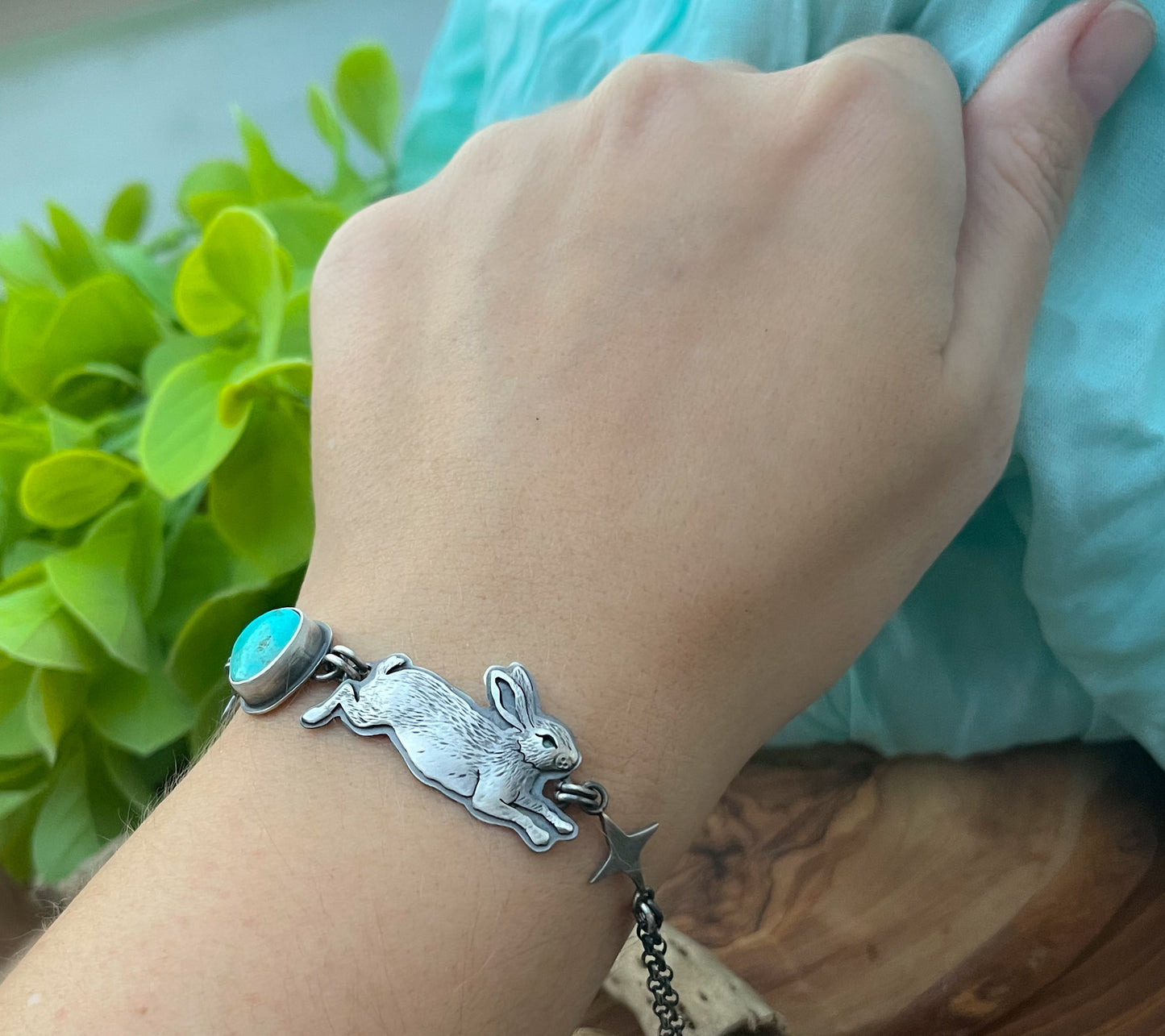 The Rabbit & Turquoise Bracelet