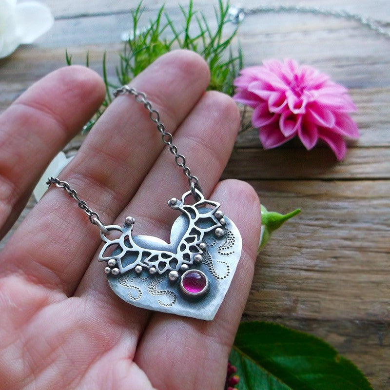 Little Love Necklace - Pink Tourmaline Necklace