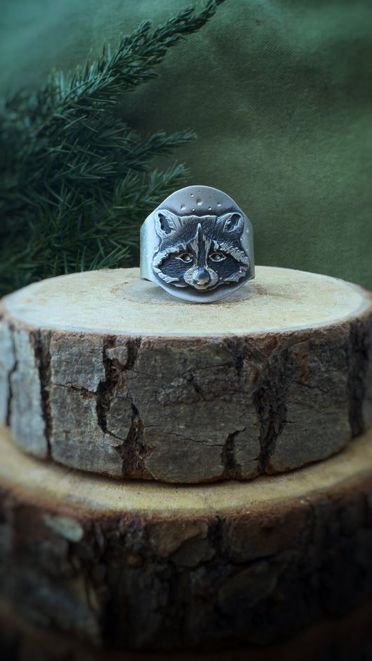 The Raccoon Shield Ring