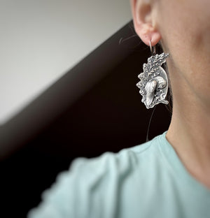 The Owl & Moon Earrings