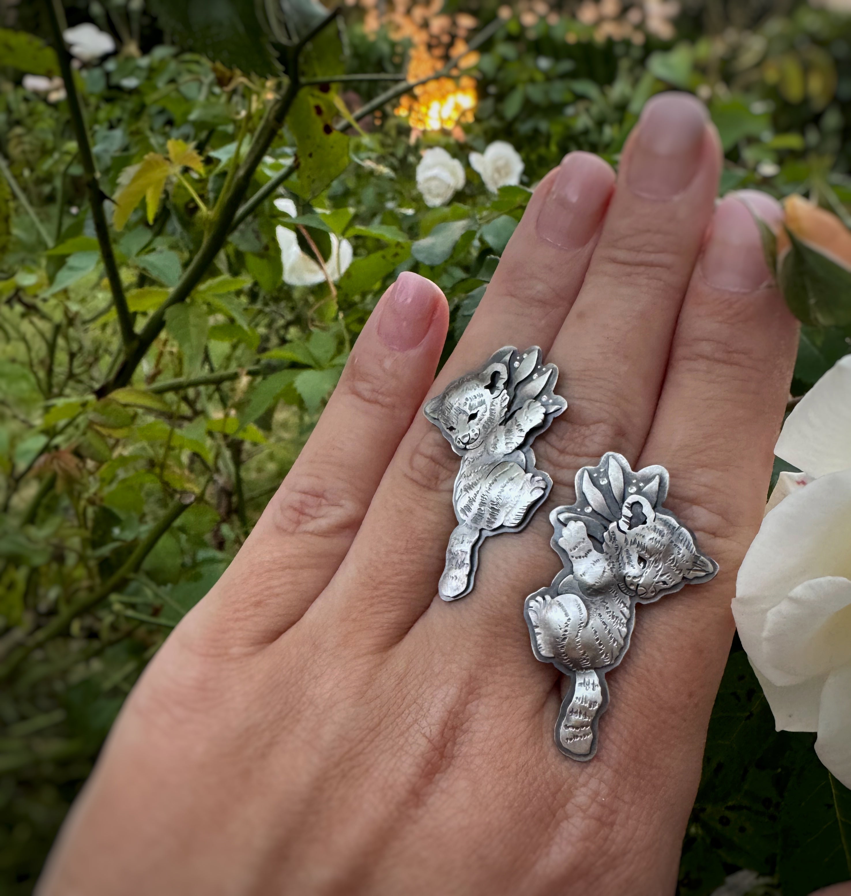 The Climbing Tiger Stud Earrings