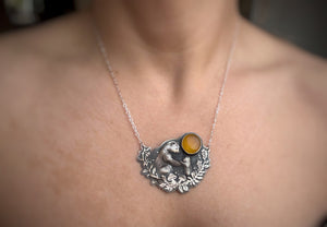 Under The Autumn Sun- Bears Necklace