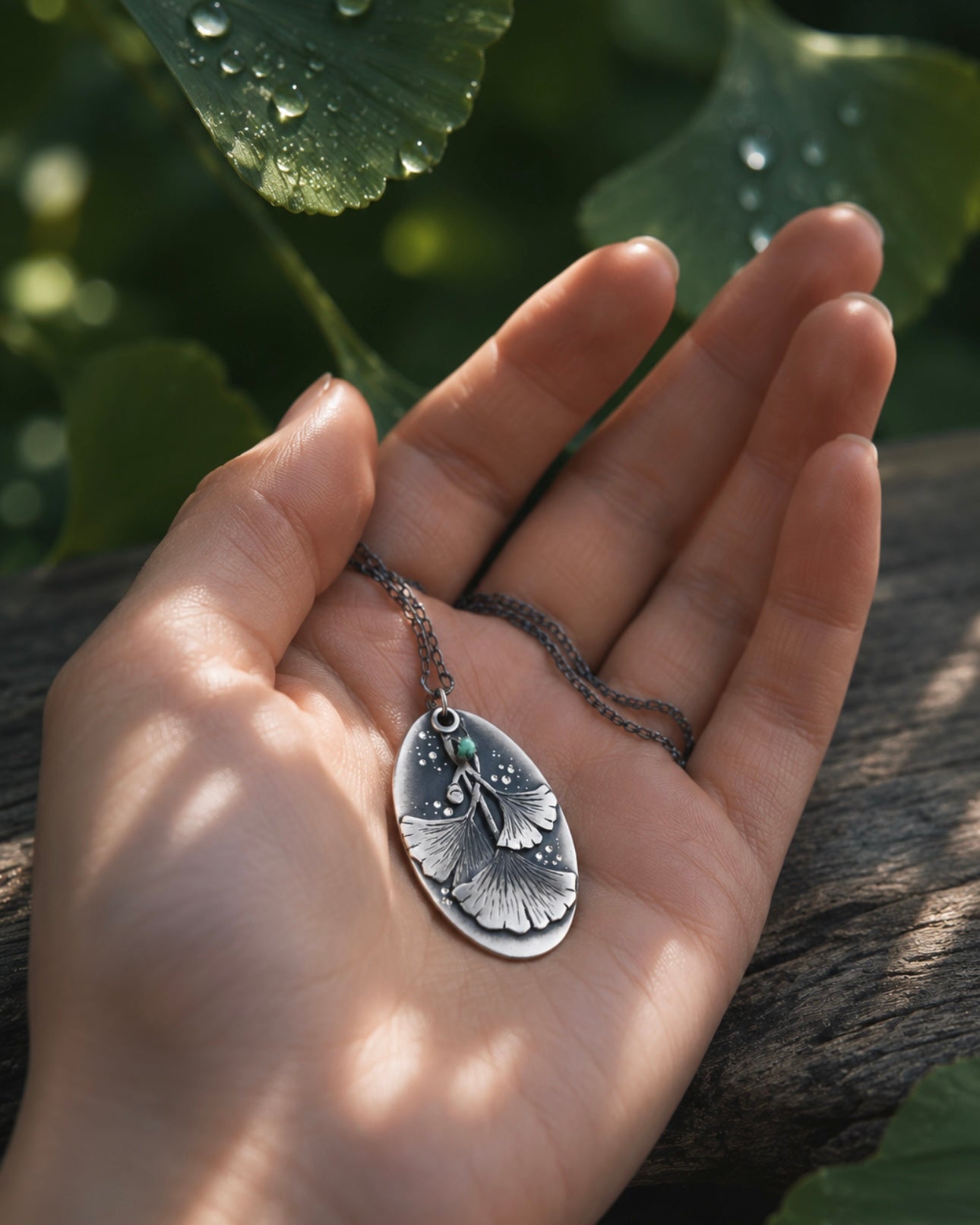The Gingko Necklace No1