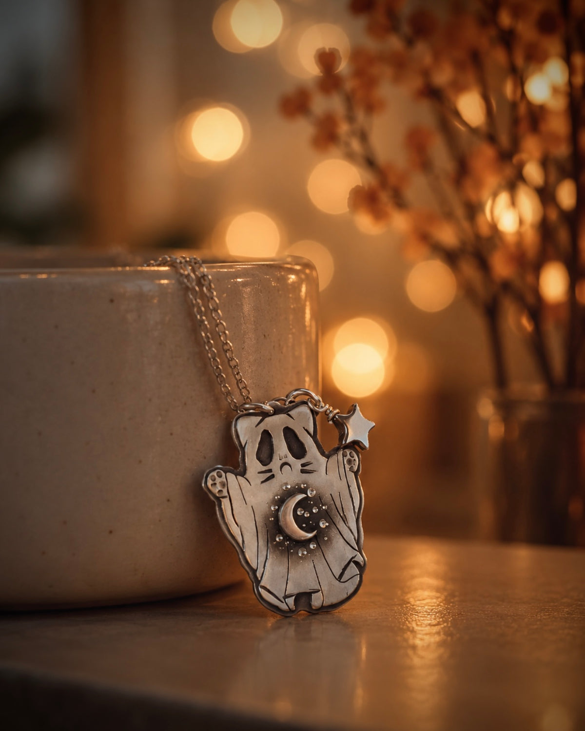 The Ghost Kitten Necklace