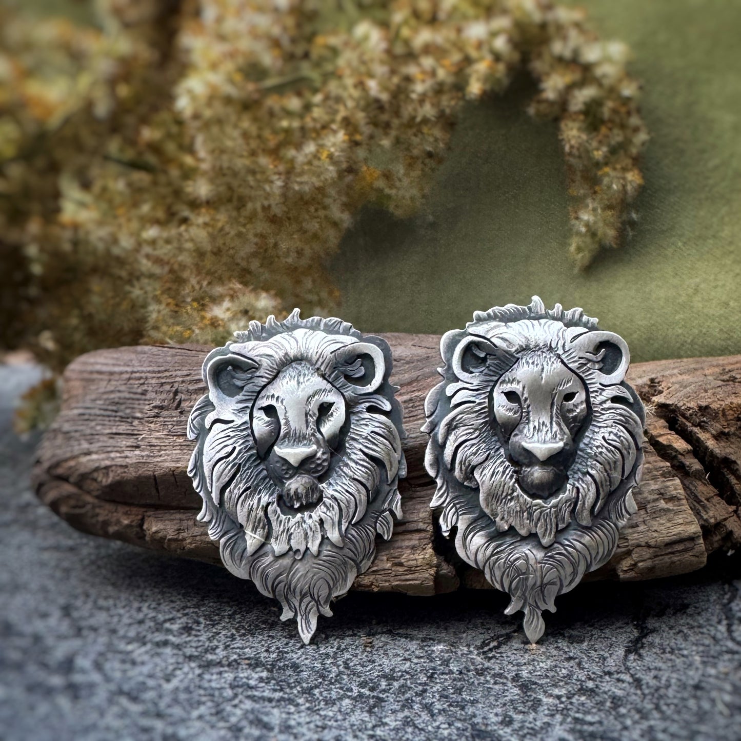 The Lion Stud Earrings