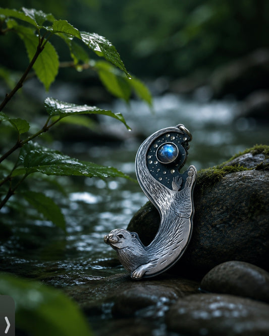 The Labradorite Otter Necklace