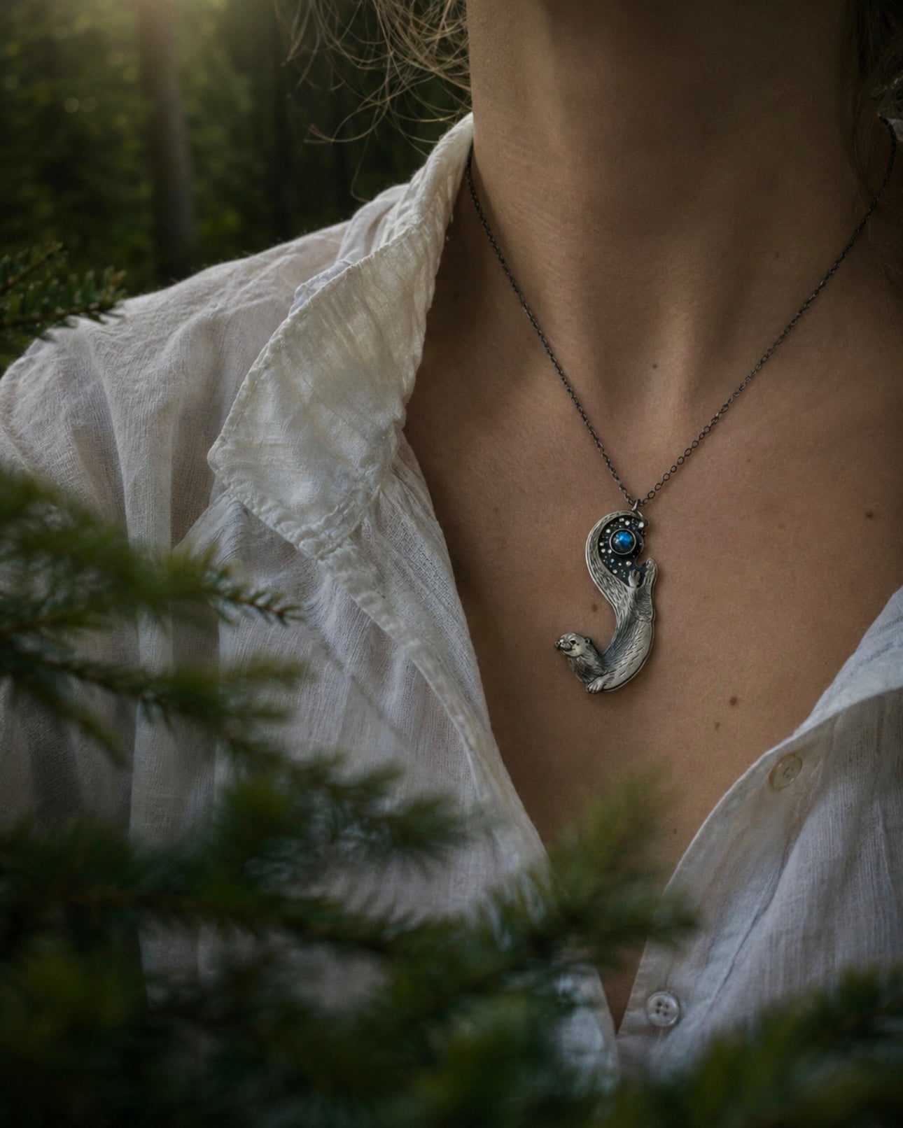 The Labradorite Otter Necklace