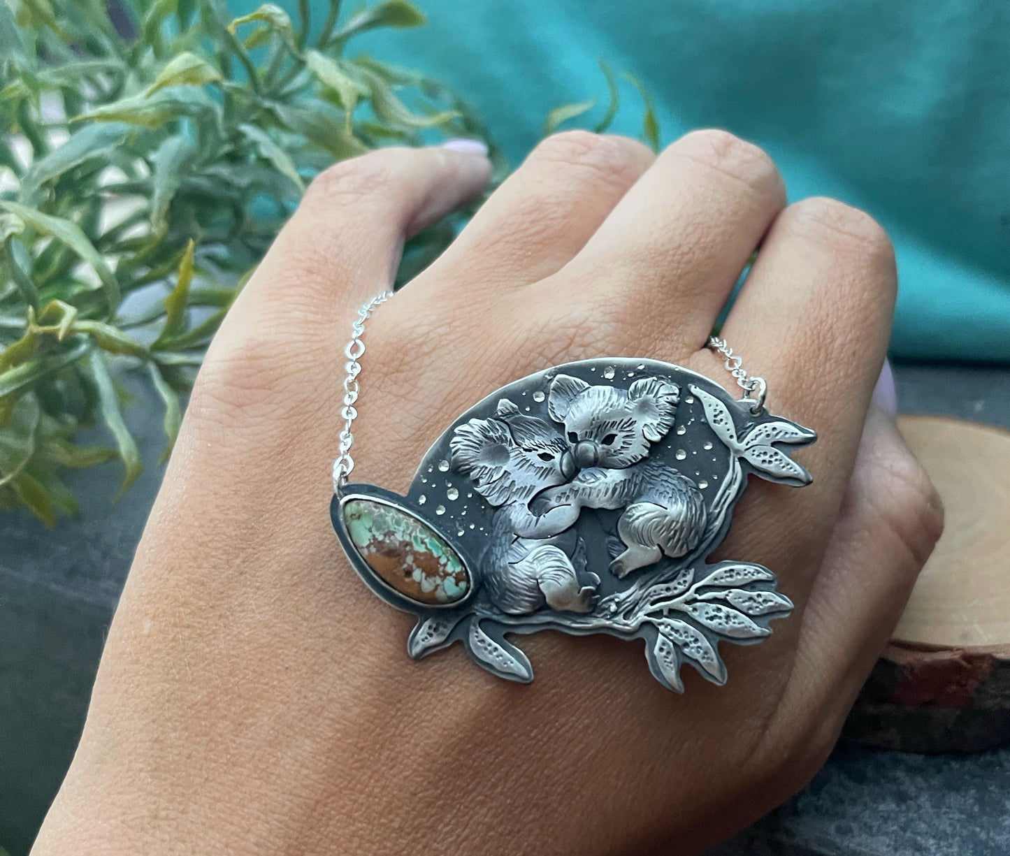 The Koala Bear’s Love - Royston Turquoise Necklace