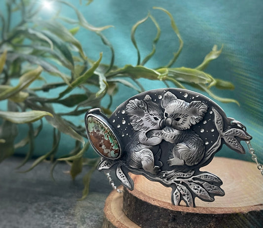 The Koala Bear’s Love - Royston Turquoise Necklace