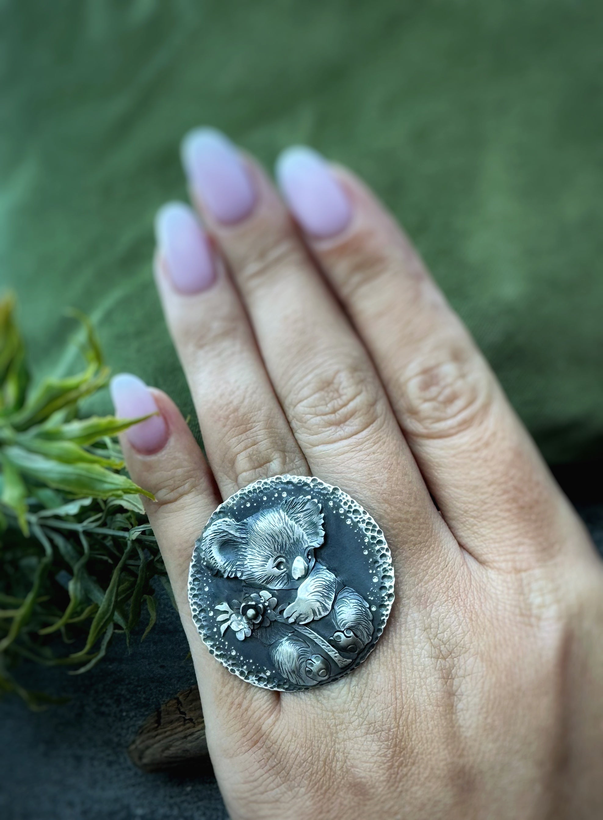 The Baby Koala Ring or Necklace