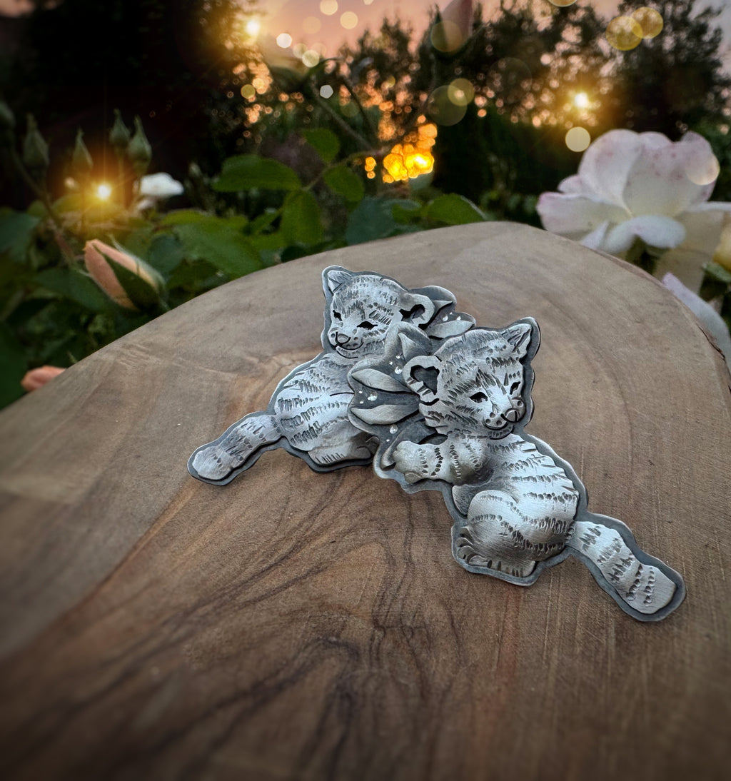 The Climbing Tiger Stud Earrings