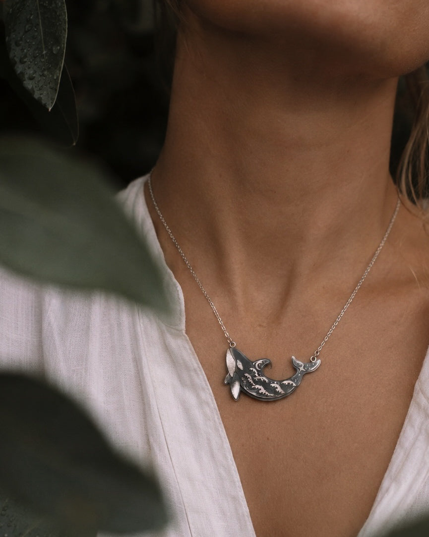 Orca- A Seascape in Silver