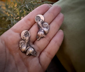 The Cute Sloth & Moon Earrings