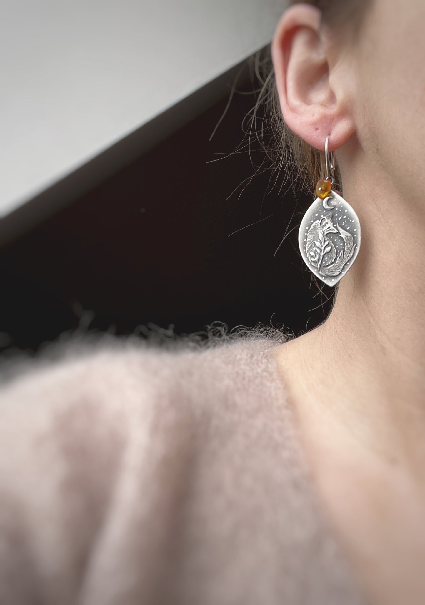 Fox & Amber Earrings