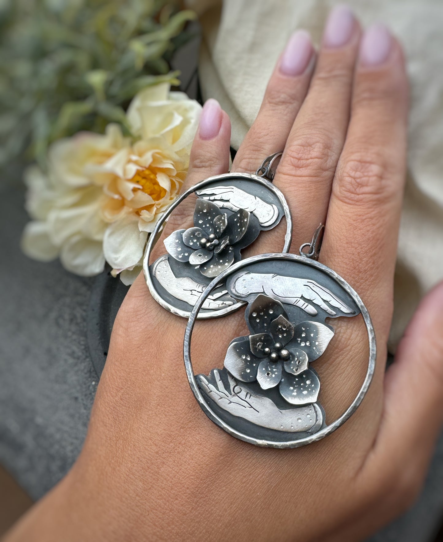 Protecting The Flowers Earrings