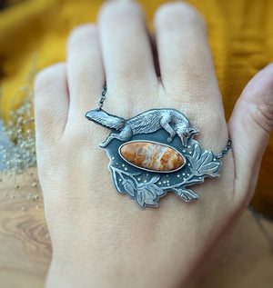 The Fox & Magnolia Necklace