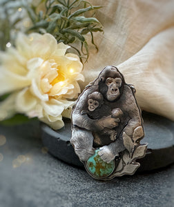 The Gorilla’s Love - King’s Manassa Turquoise