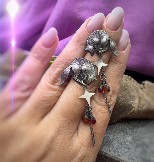 The Spring Fox Earrings