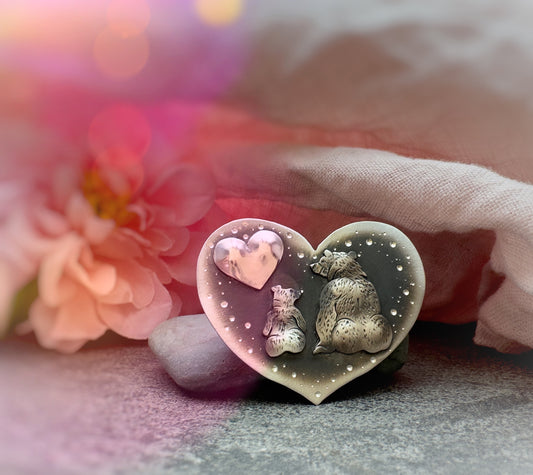 The Mama Bear Loving Heart Necklace