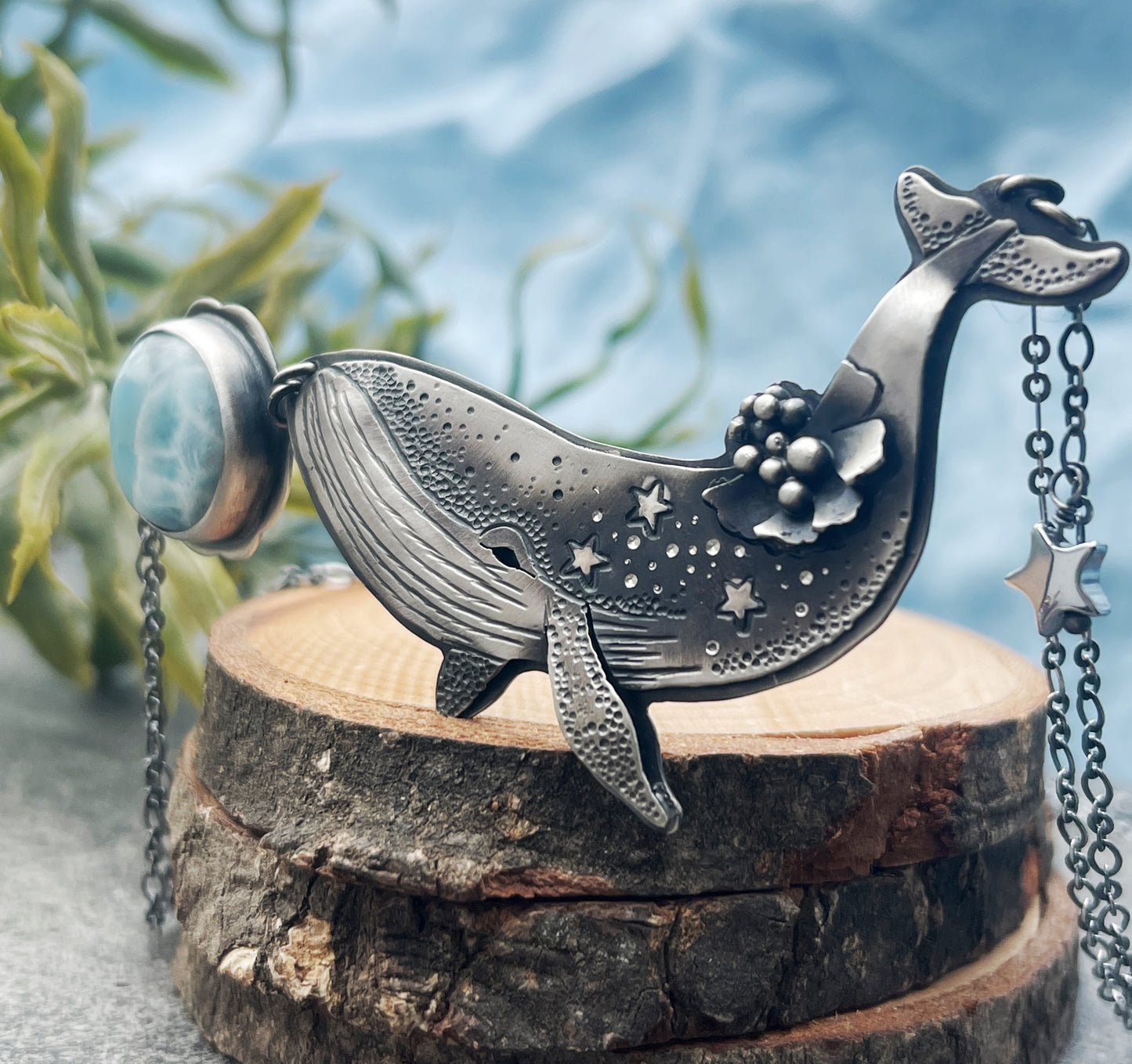The Humpback Larimar Necklace