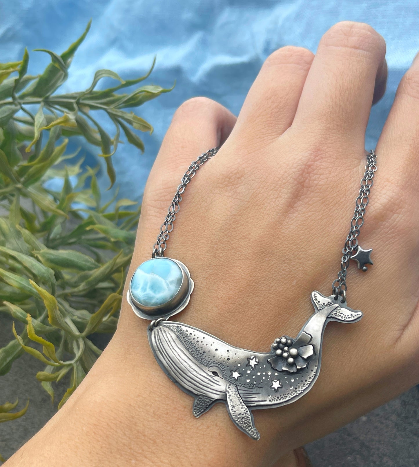 The Humpback Larimar Necklace