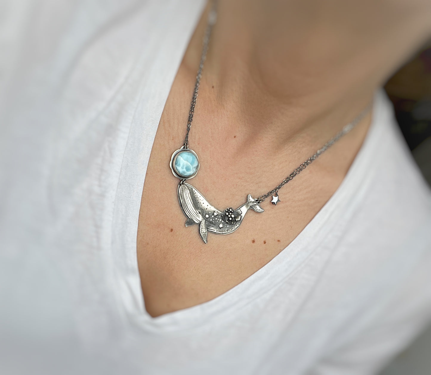 The Humpback Larimar Necklace