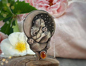 The Dance of The Barn Owl Necklace