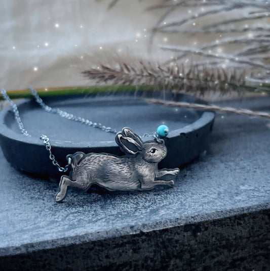 The Rabbit & Turquoise Necklace