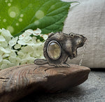 The Beaver and Smoky Quartz Necklace
