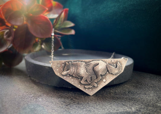 The Night Runner- Wolf Necklace