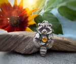 The Raccoon & Citrine Necklace