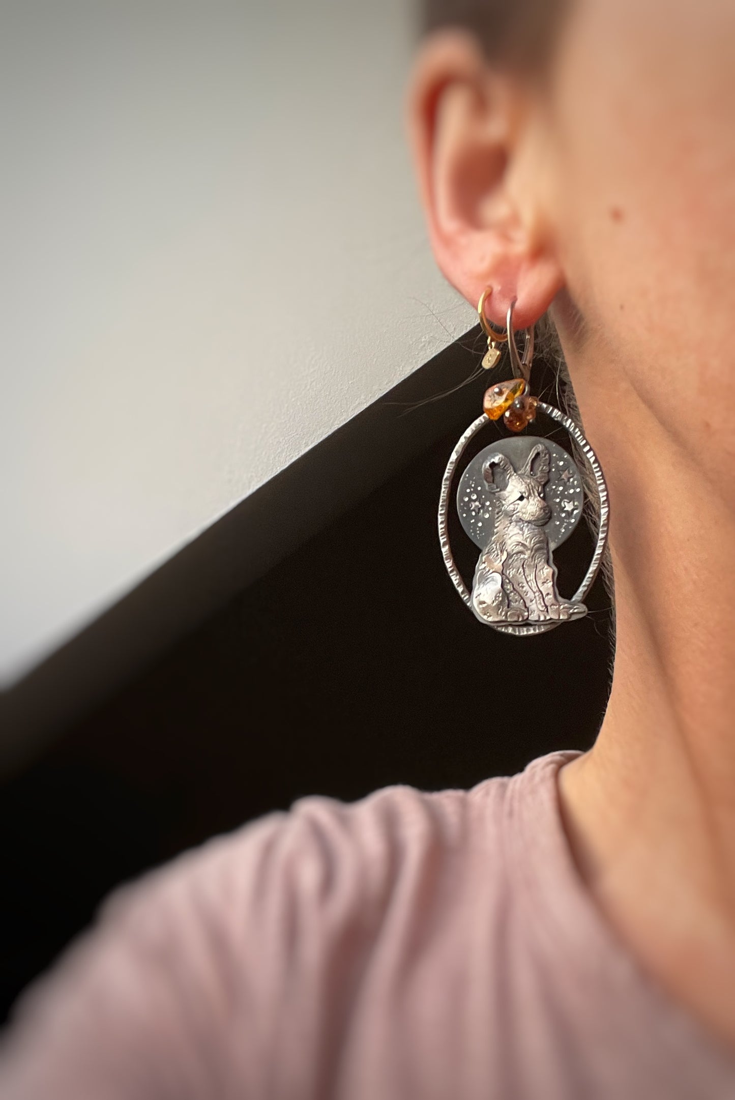 The African Wild Dog Earrings