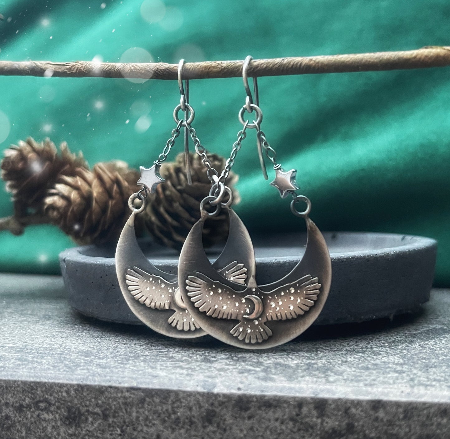 The Ombre Hawk Swing Earrings